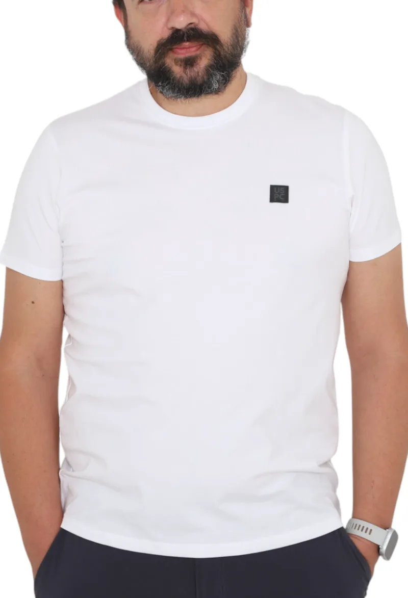 Μπλούζα Κοντομάνικη USA POLO CLUB Sleeve T-Shirt HSS25343-WHITE Ανδρικό