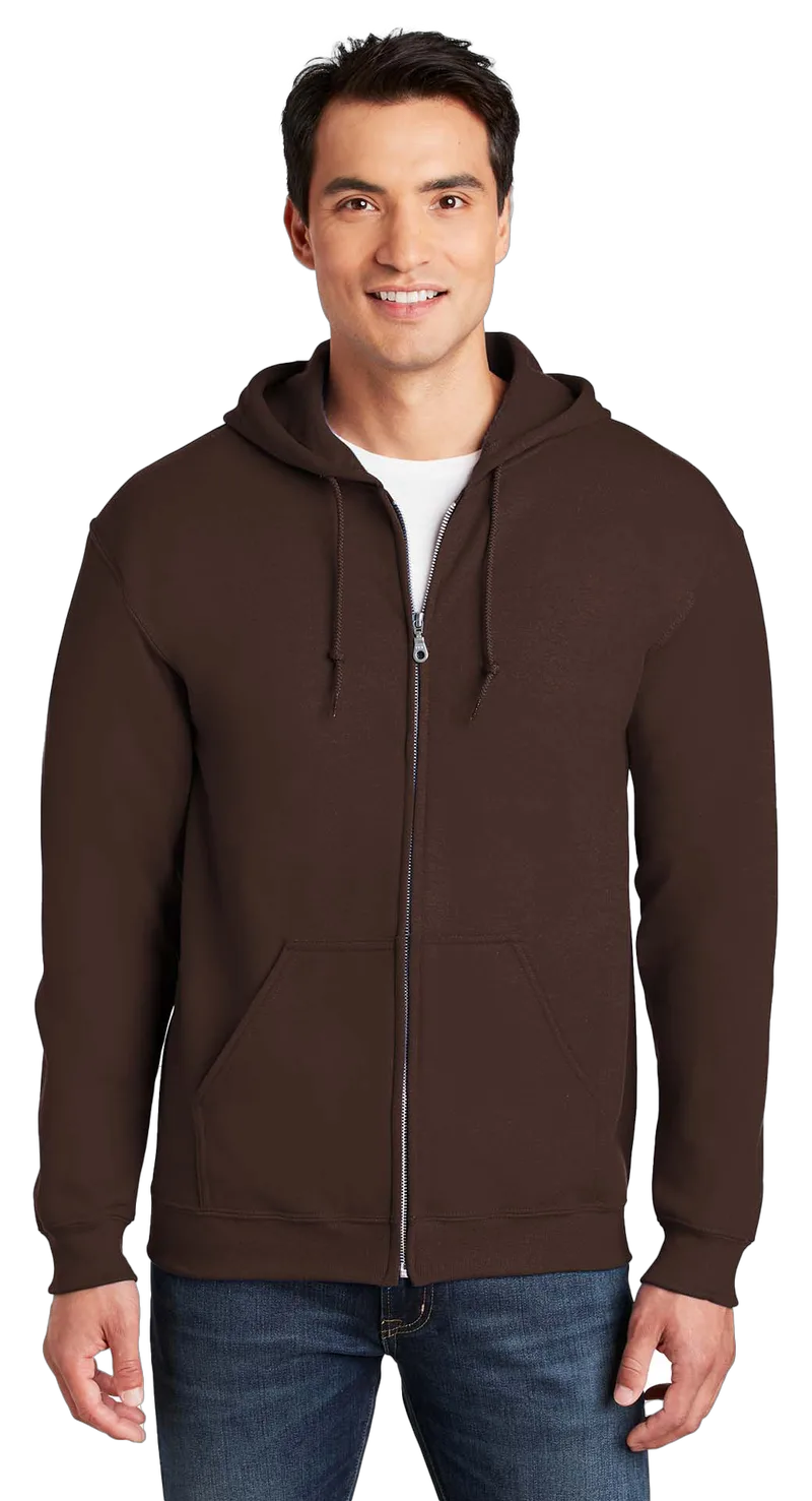 Φούτερ Ζακέτα με Κουκούλα 18600 Gildan Heavy Blend Zip Hoodie Dark Chocolate