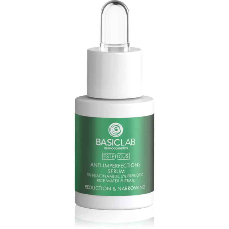 BasicLab Dermocosmetics Esteticus ελαφρύς ορός προσώπου για λιπαρή και προβληματική επιδερμίδα 15 ml