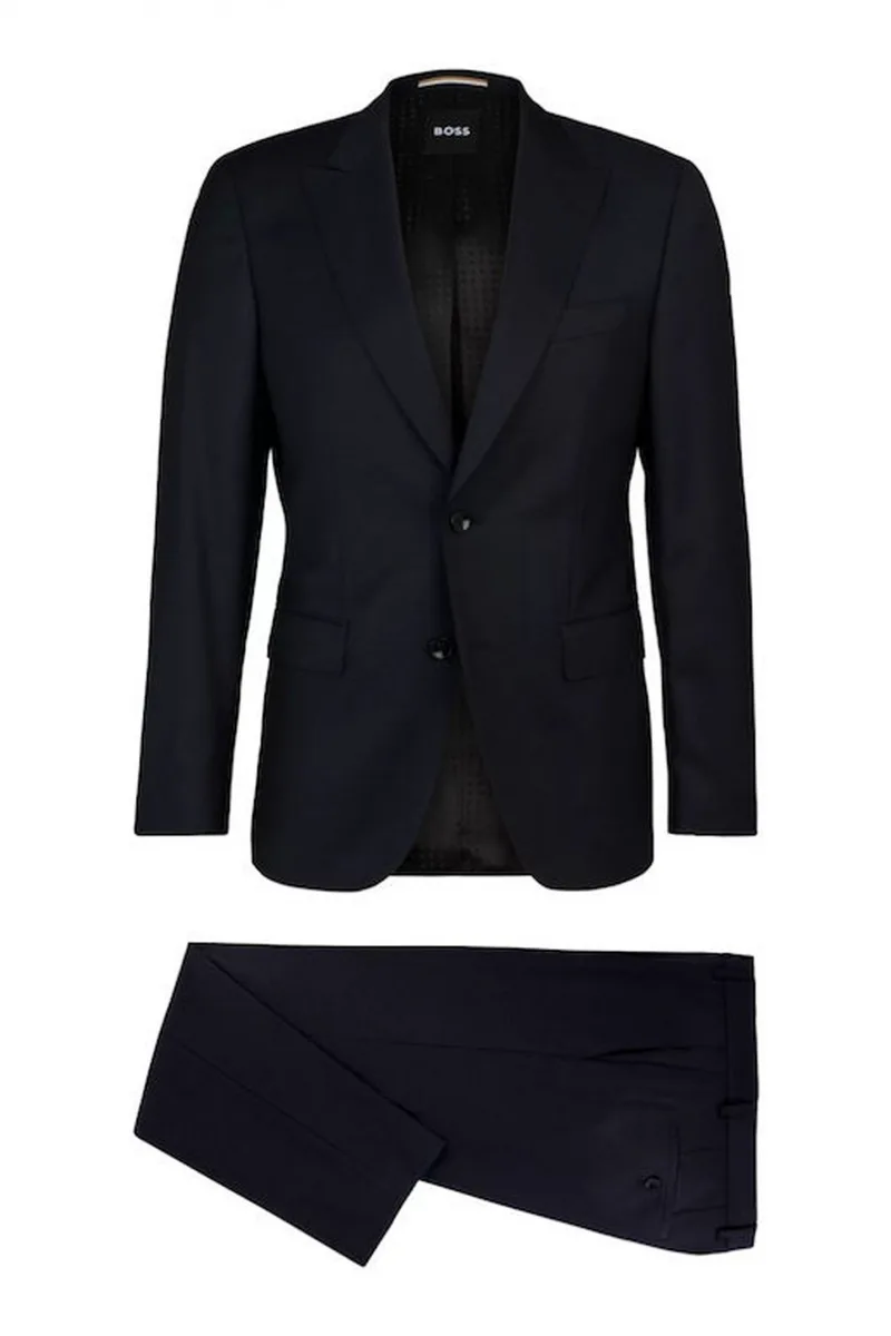 BOSS ΚΟΣΤΟΥΜΙ ΜΙΚΡΟΣΧΕΔΙΟ H-HUGE-2PCS-PEAK-232 SLIM FIT ΜΠΛΕ