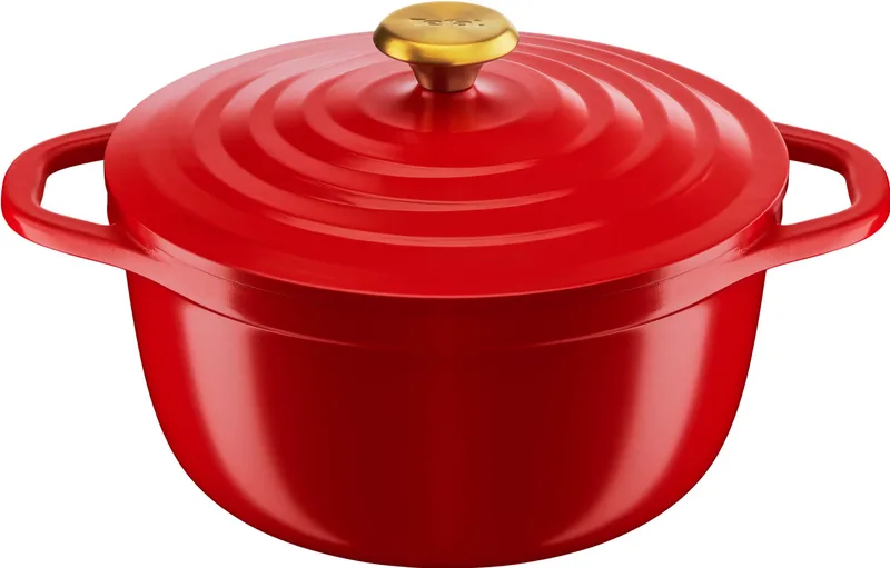 Tefal Γάστρα - Κατσαρόλα Χυτού Αλουμινίου Air Κόκκινη 24cm