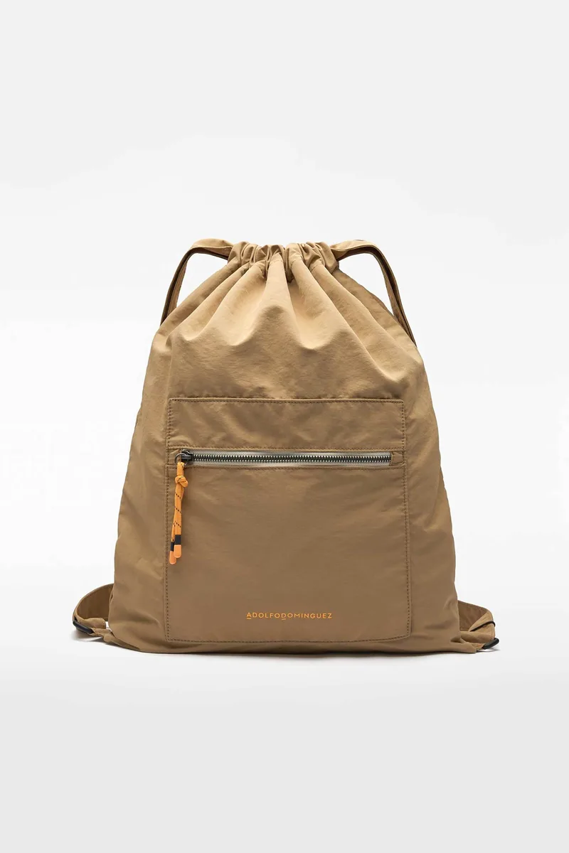 Adolfo Domínguez ανδρικό backpack με λογότυπο - 112121829 Καμηλό