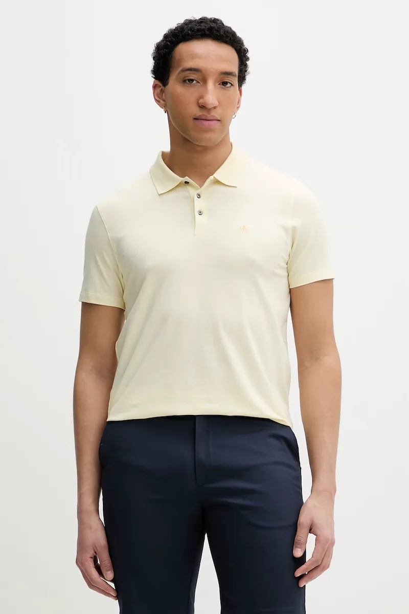 Calvin Klein Πόλο ανδρικό με βαμβάκι