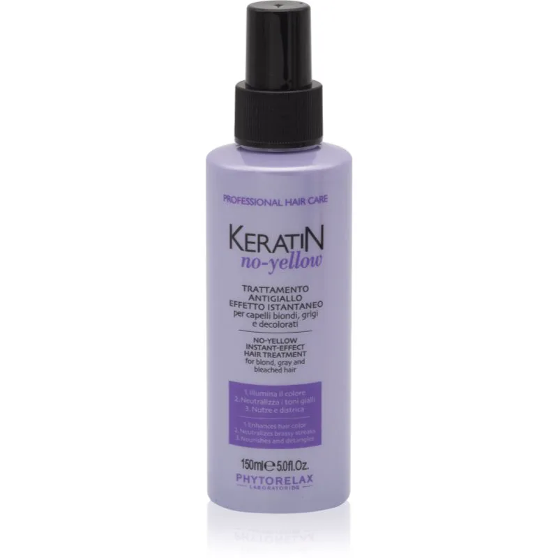 Phytorelax Laboratories Keratin No-Yellow σπρέι κατά τους κίτρινους αποχρωματισμούς 150 ml