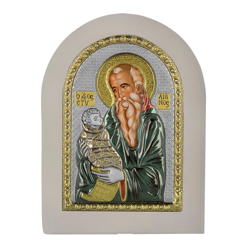 Ασημένια Εικόνα του Αγίου Στυλιανού MA-E1138-X-WC