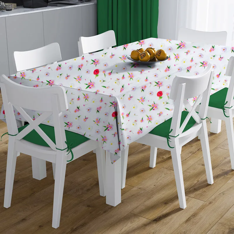 Αλέκιαστο Τραπεζομάντηλο 140X140 + Τραβέρσα Dimcol Daisies 463 (140x140)