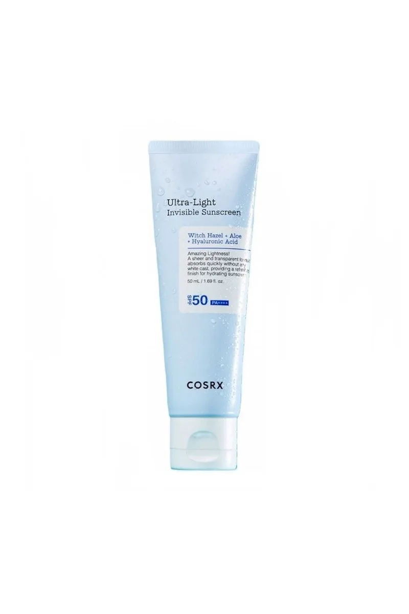 Cosrx Ultra-Light Invisible Sunscreen SPF50 Pa++++ - Super Λεπτόρρευστο Ενυδατικό Αντηλιακό Με Υψηλή Προστασία 50 ml - 8809598456242