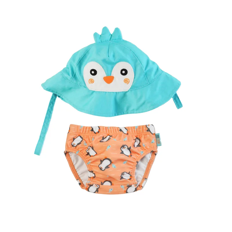 Σετ Μαγιό Πάνα Με Καπέλο UPF50 12-24μηνών Parker the Penguin Zoocchini ZOO12015L (Μέγεθος: 12-24 Μηνών) - Zoocchini - ZOO12015L