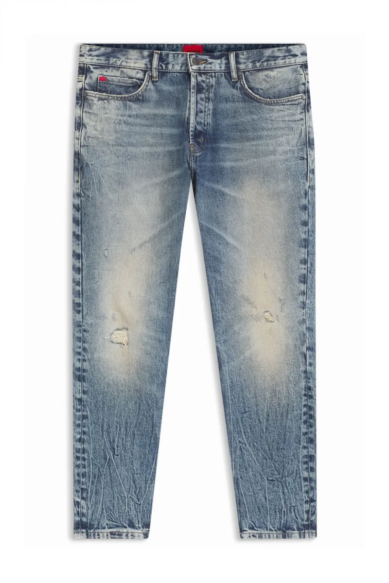 HUGO ΠΑΝΤΕΛΟΝΙ JEANS 634 TAPERED FIT ΑΝΟΙΧΤΟ ΜΠΛΕ