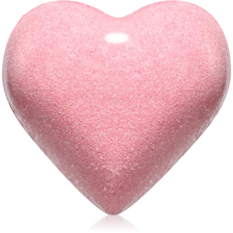 Delia Cosmetics Fizzing Bath Heart Wild Strawberry βόμβα μπάνιου με γεύση φράουλας 100 γρ