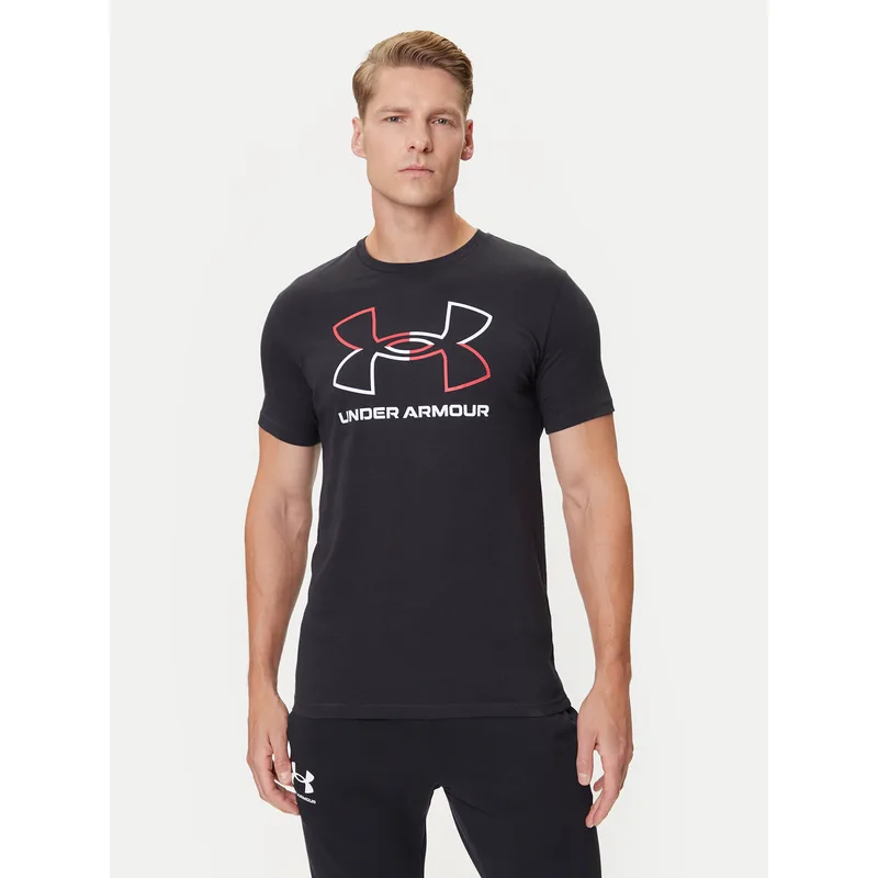 Under Armour T-Shirt Ua Gl Foundation Update Ss 1382915-001 Μαύρο Loose Fit