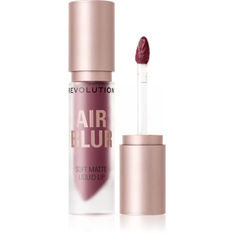 Revolution Air Blur Liquid Lipstick Υγρό ματ κραγιόν απόχρωση Black Cherry 3.5 ml