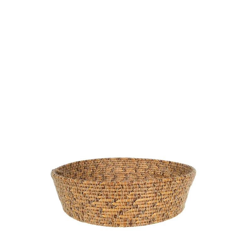 Καλάθι Rattan Στρογγυλό Natural 21x6εκ. ESPIEL SUL105 (Υλικό: Ραττάν, Χρώμα: Natural) - ESPIEL - SUL105