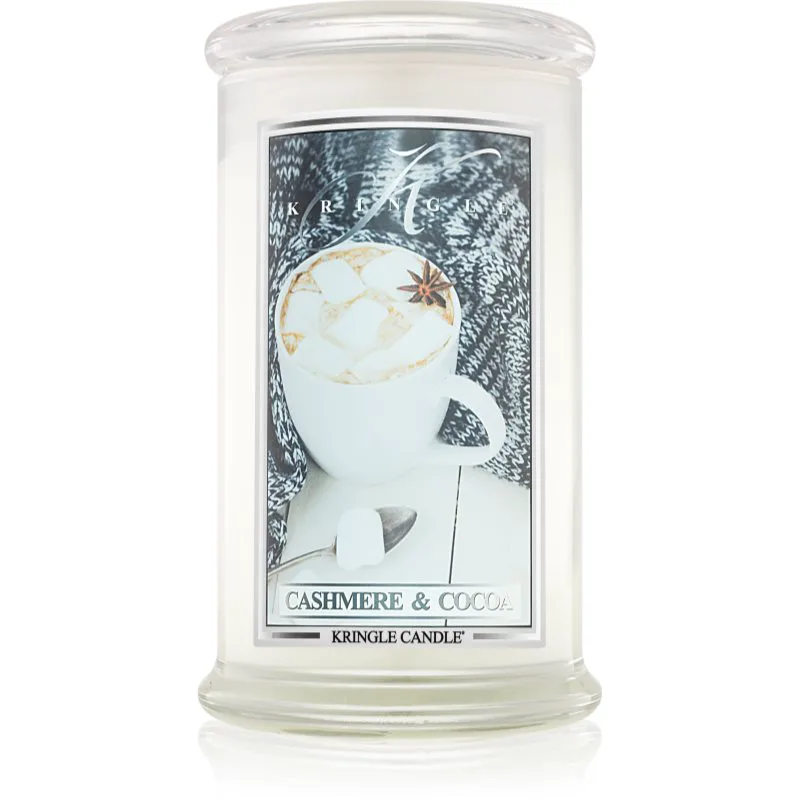 Kringle Candle Cashmere & Cocoa αρωματικό κερί 624 γρ