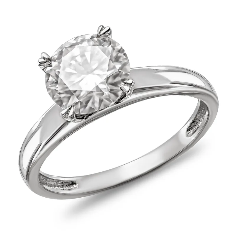 Δαχτυλίδι Μονόπετρο με Moissanite Diamond από Ασήμι DX2717