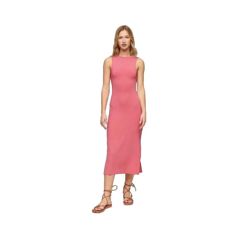 Μακριά Φορέματα Superdry Robe Twist Back sans manches rose