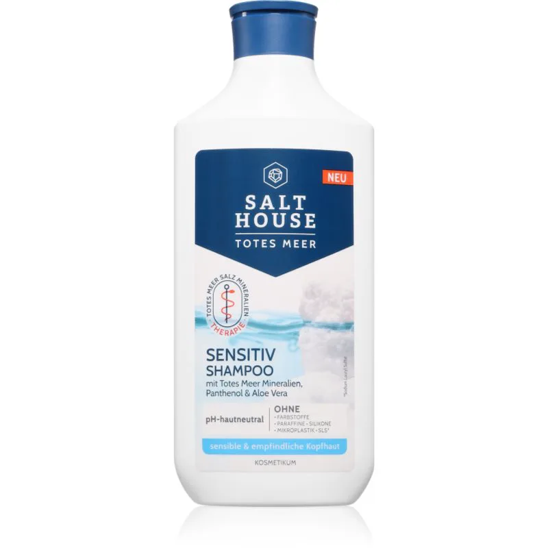 Salt House Dead Sea Therapy Sensitiv Shampoo σαμπουάν για ευαίσθητο τριχωτό της κεφαλής και ξηρά μαλλιά 250 ml