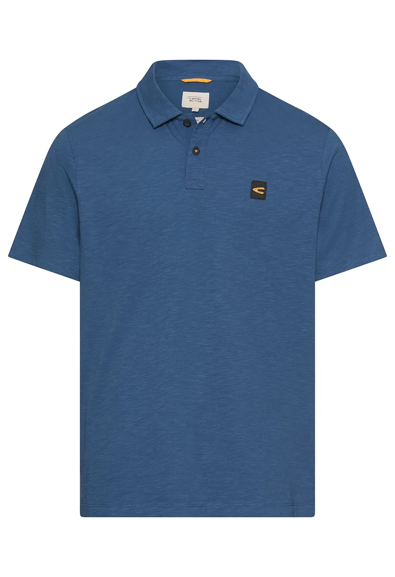 ΑΝΔΡΙΚΗ POLO ΜΠΛΟΥΖΑ CAMEL ACTIVE ΚΟΝΤΟΜΑΝΙΚΗ JERSEY ΜΠΛΕ