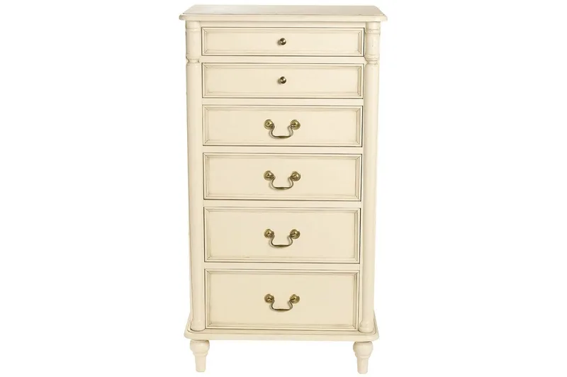 Ψηλή Συρταριέρα Clifton Ivory