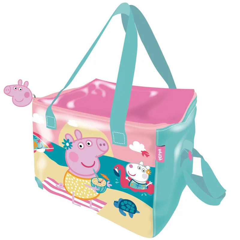 Peppa Pig Beach Ισοθερμικό Τσαντάκι Φαγητού Χειρός 5lt 22.5cm 16.5 x 15 x 22.5 cm Πολύχρωμο