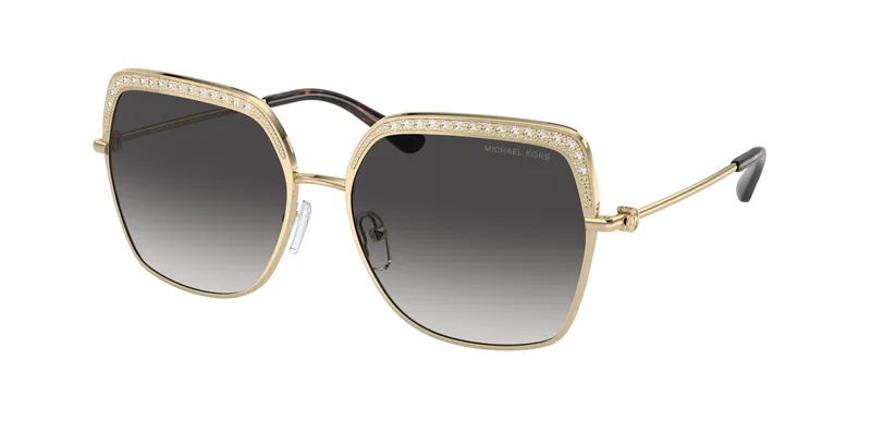Michael Kors Women's Sunglasses MK1141-10188G, Lens 57mm / Bridge 16mm / Temple 140mm, Χρυσό Metal Frame, Grey Lenses, Category 3 UV Protection 57/16/140