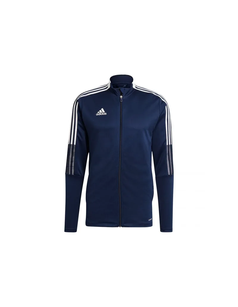 Adidas Tiro 21 Ανδρική Φούτερ Ζακέτα με Τσέπες Navy Μπλε GH4474