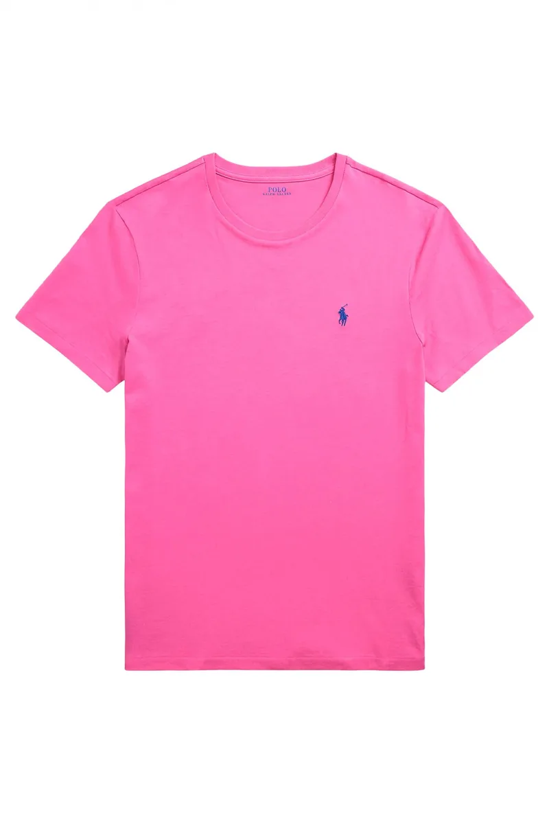 RALPH LAUREN T-SHIRT CUSTOM SLIM FIT LOGO ΦΟΥΞΙΑ