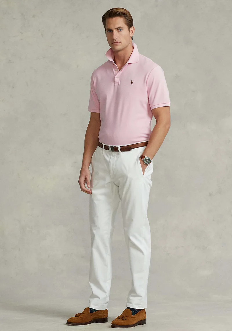 Polo Ralph Lauren Μπλούζα της σειράς Soft Cotton - 710704319 011 Carmel Ροζ