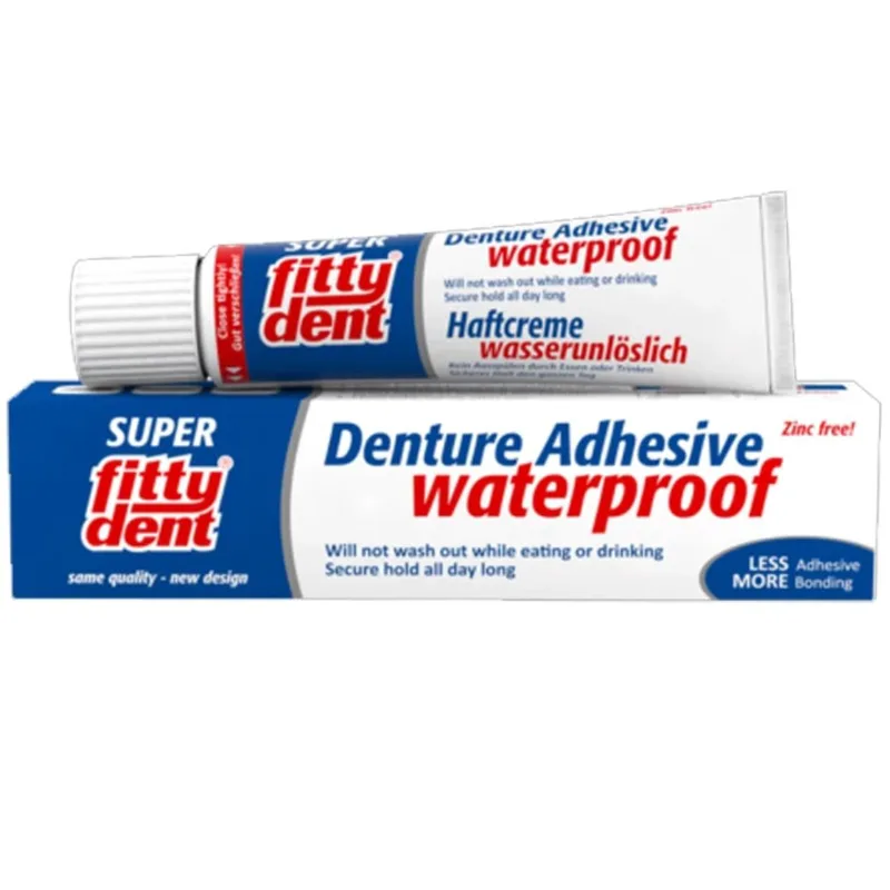 Super Fittydent Denture Adhesive Waterproof Στερεωτική Κρέμα για Τεχνητές Οδοντοστοιχίες 40g