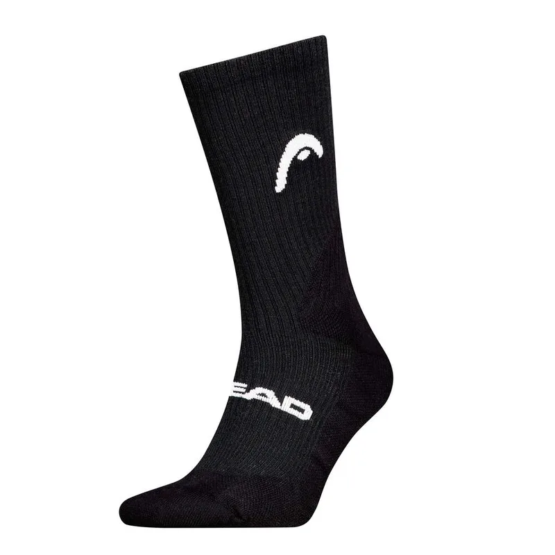 SOCKS TENNIS 1P CREW BLACK TENNIS HEAD