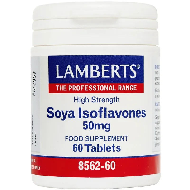 Lamberts Soya Isoflavones Συμπλήρωμα Διατροφής Ισοφλαβονοειδών Σόγιας που Συμβάλει στην Αντιμετώπιση των Συμπτωμάτων της Εμμηνόπαυσης 50mg, 60tabs