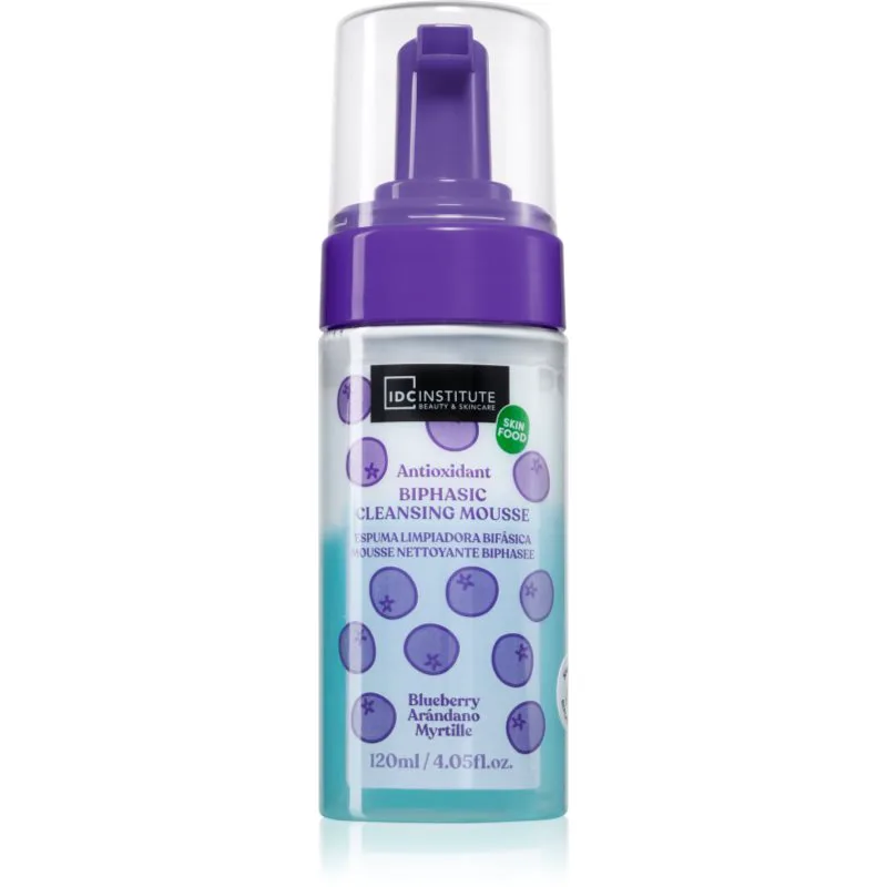 IDC Institute Blueberry καθαριστικός αφρός για το πρόσωπο 120 ml