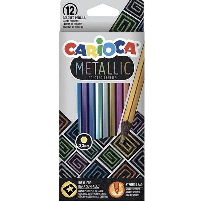 ΞΥΛΟΜΠΟΓΙΕΣ CARIOCA 43164 METALLIC 12τεμ