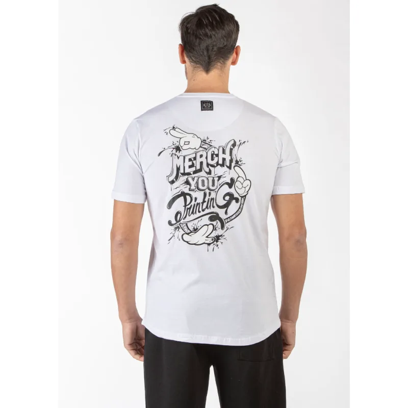 T-shirt μακό pennie "Merch You" by Leo collection - ΛΕΥΚΟ