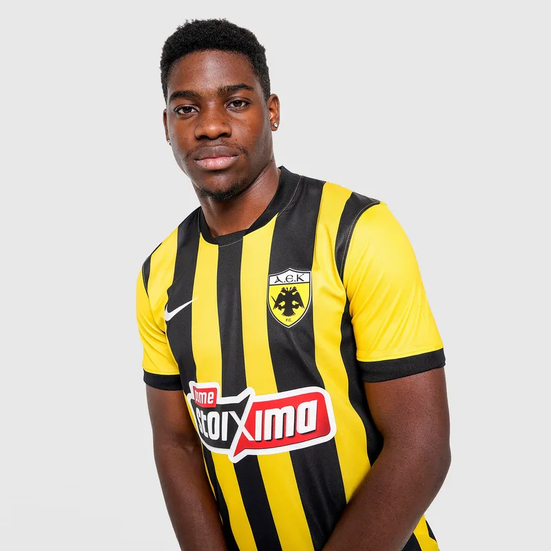 Nike AEK FC 2025/2026 Home Ανδρική Ποδοσφαιρική Φανέλα (9000251134_5017)