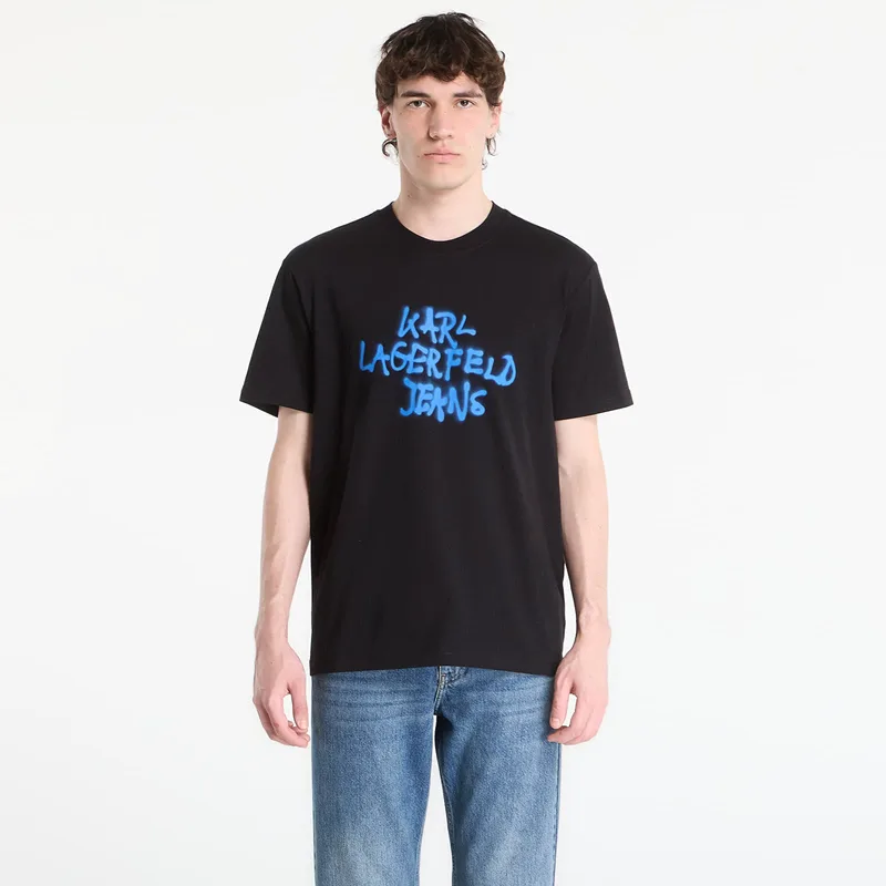 T-shirt Karl Lagerfeld Jeans Reg Ss Graffiti Tee Black M