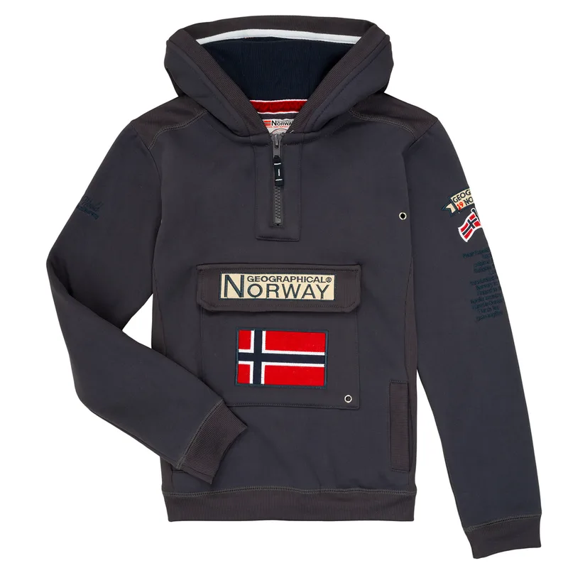 T-shirt με κουκούλα Geographical Norway GYMCLASS