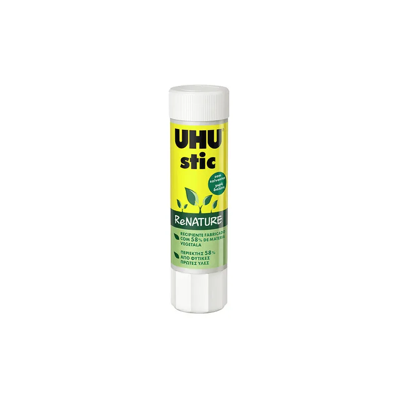 Κόλλα UHU Stick για Χαρτί 8,2gr Renature 38492