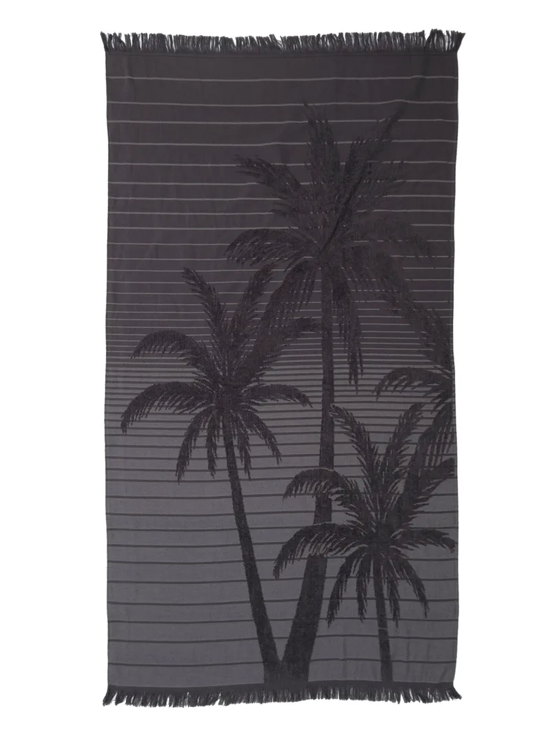 Πετσέτα Θαλάσσης 90x170 Miami 2 Dark Grey