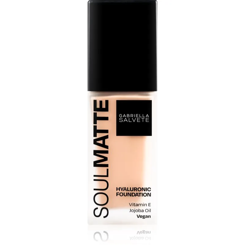 Gabriella Salvete SoulMatte Hyaluronic Foundation μακράς διαρκείας μεικ απ με ματ αποτελέσματα απόχρωση 03C Μπεζ Cold 30 ml