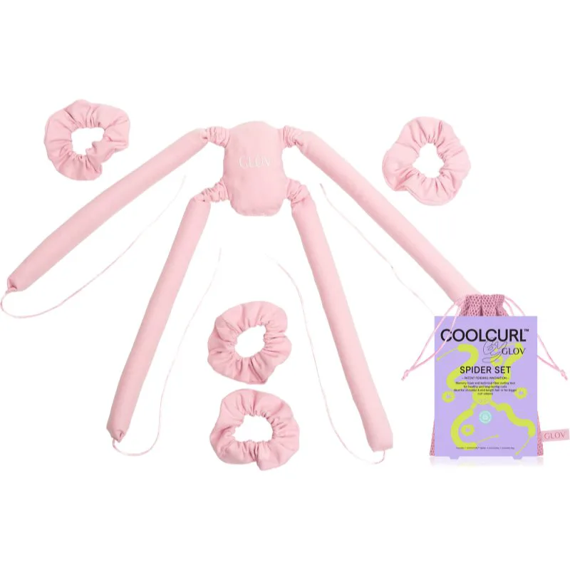 GLOV CoolCurl Spider Set αξεσουάρ μαλλιών για σγουρό φορμάρισμα απόχρωση Ροζ 1 τμχ