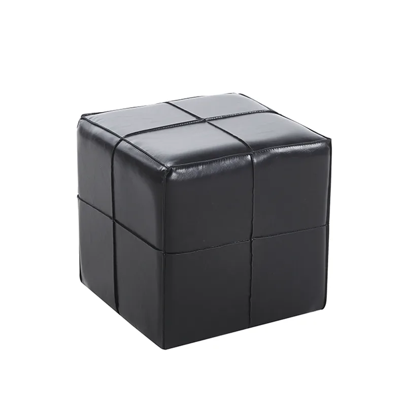 ENZO BLACK PU ΣΚΑΜΠΟ 31X31X31εκ.
