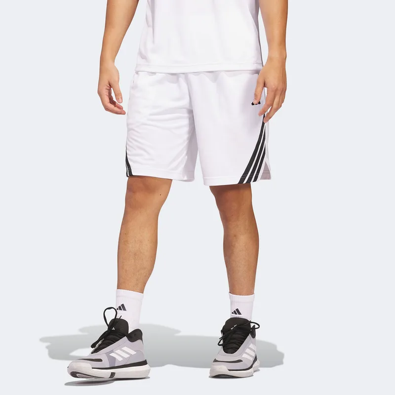 ADIDAS LEGENDS 3-STRIPES BASKETBALL SHORTS ΑΣΠΡΟ