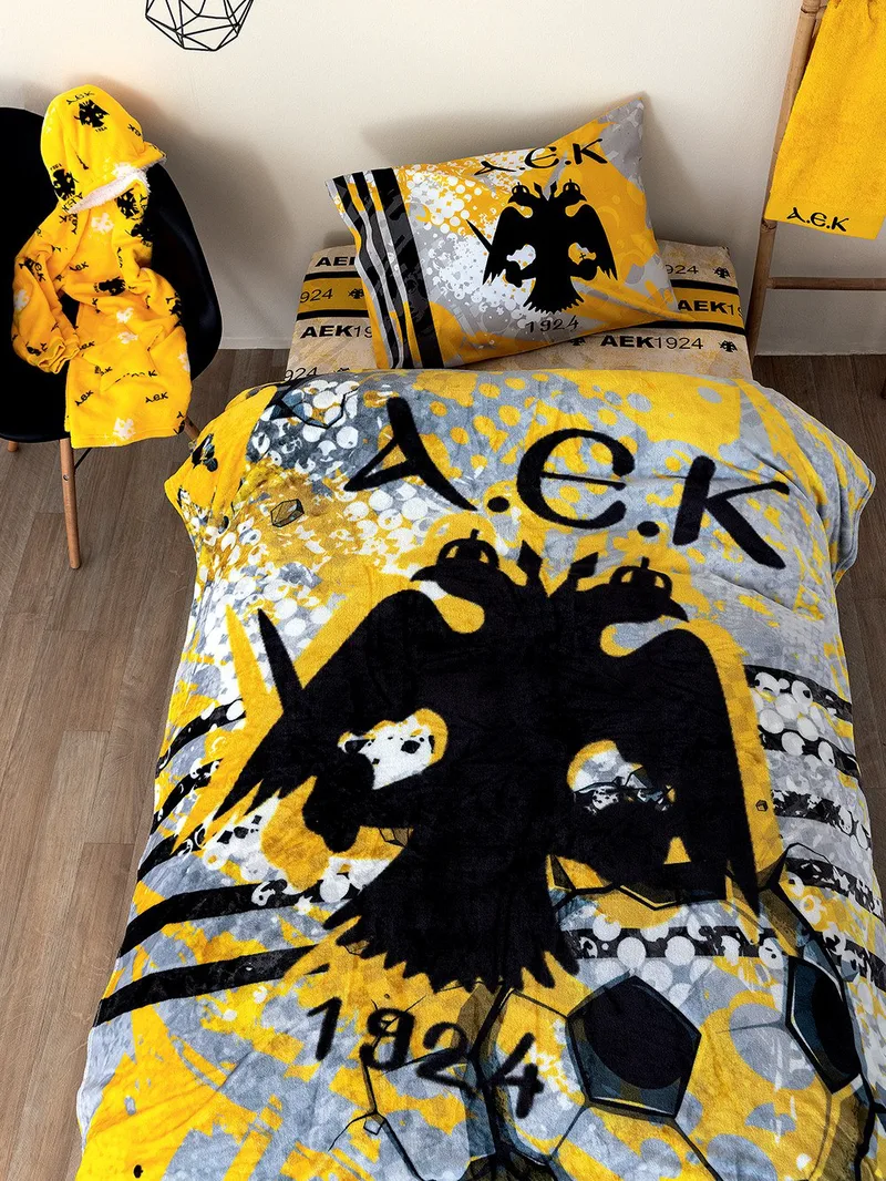 Κουβέρτα Fleece Μονή Palamaiki DG 160x220 AEK