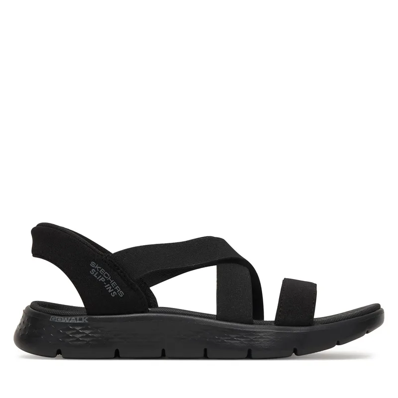 Σανδάλια Skechers Go Walk Flex Sandal - Glimmer 141489/BBK Μαύρο