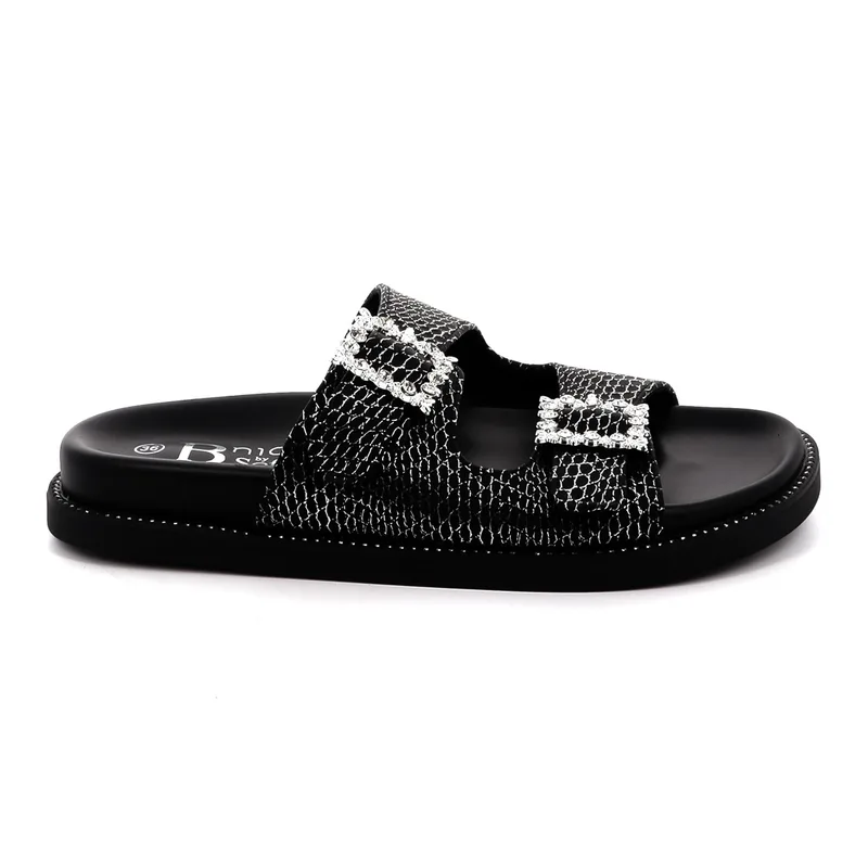 Γυναικεία Comfort Παντόφλα B-Nice Χρώματος Μαύρο 263-2602