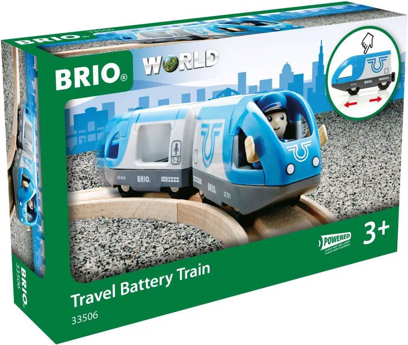 ΕΠΙΒΑΤΙΚΟ ΤΡΕΝΟ BRIO ΜΕ ΜΠΑΤΑΡΙΑ 3ΤΜΧ (33506)