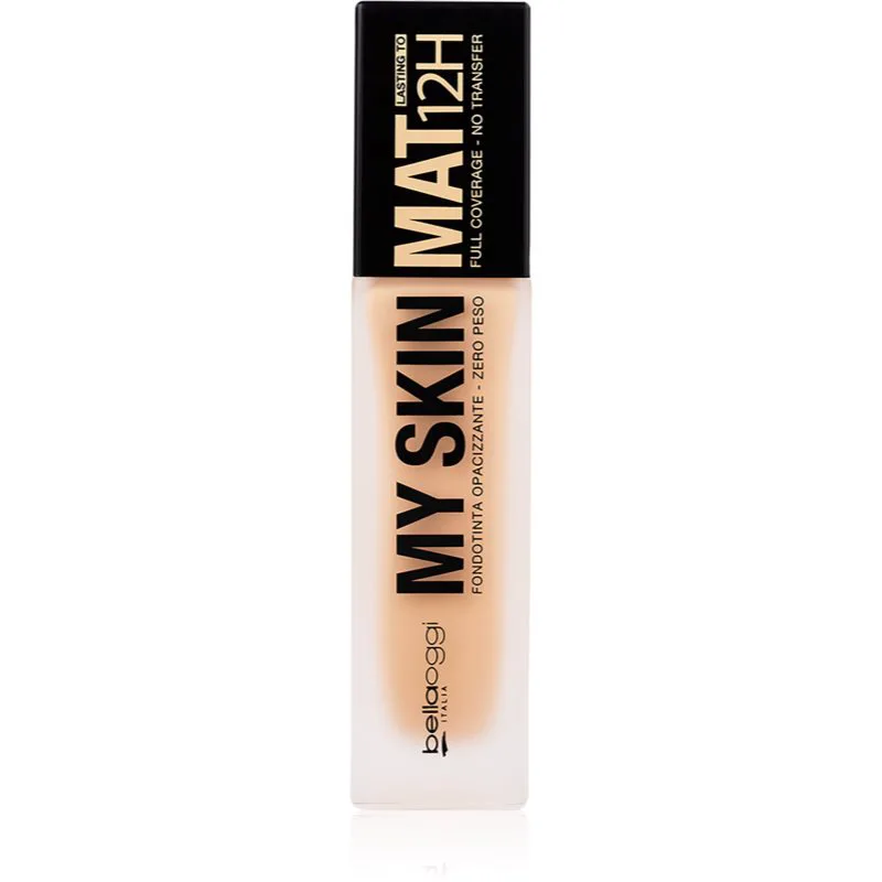 bellaoggi My Skin Mat 12H μακράς διαρκείας ματ μεικ απ απόχρωση Cool Nude 30 ml
