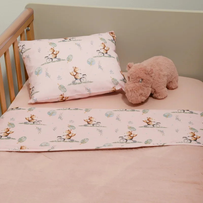 Minky ΝEW Κουβέρτα Κούνιας Διπλής Όψης 100x150 Des -426 Oliver Baby
