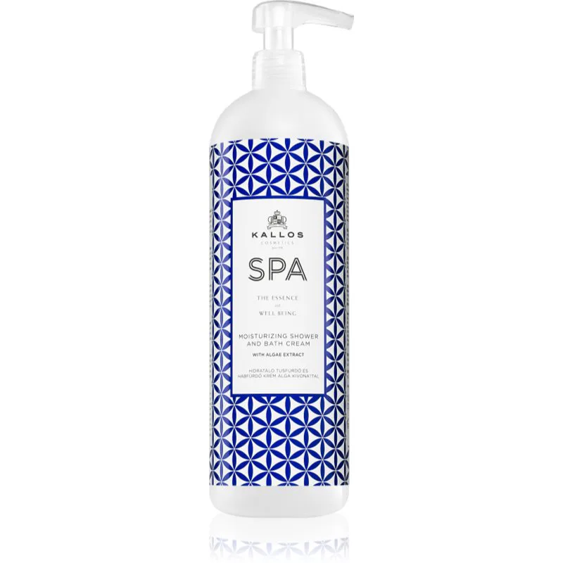 Kallos Spa κρεμώδη τζελ για ντους και μπάνιο με ενυδατικό αποτέλεσμα 1000 ml